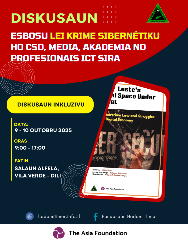 FHT - Diskusaun Esbosu Lei Krime Sibernetiku